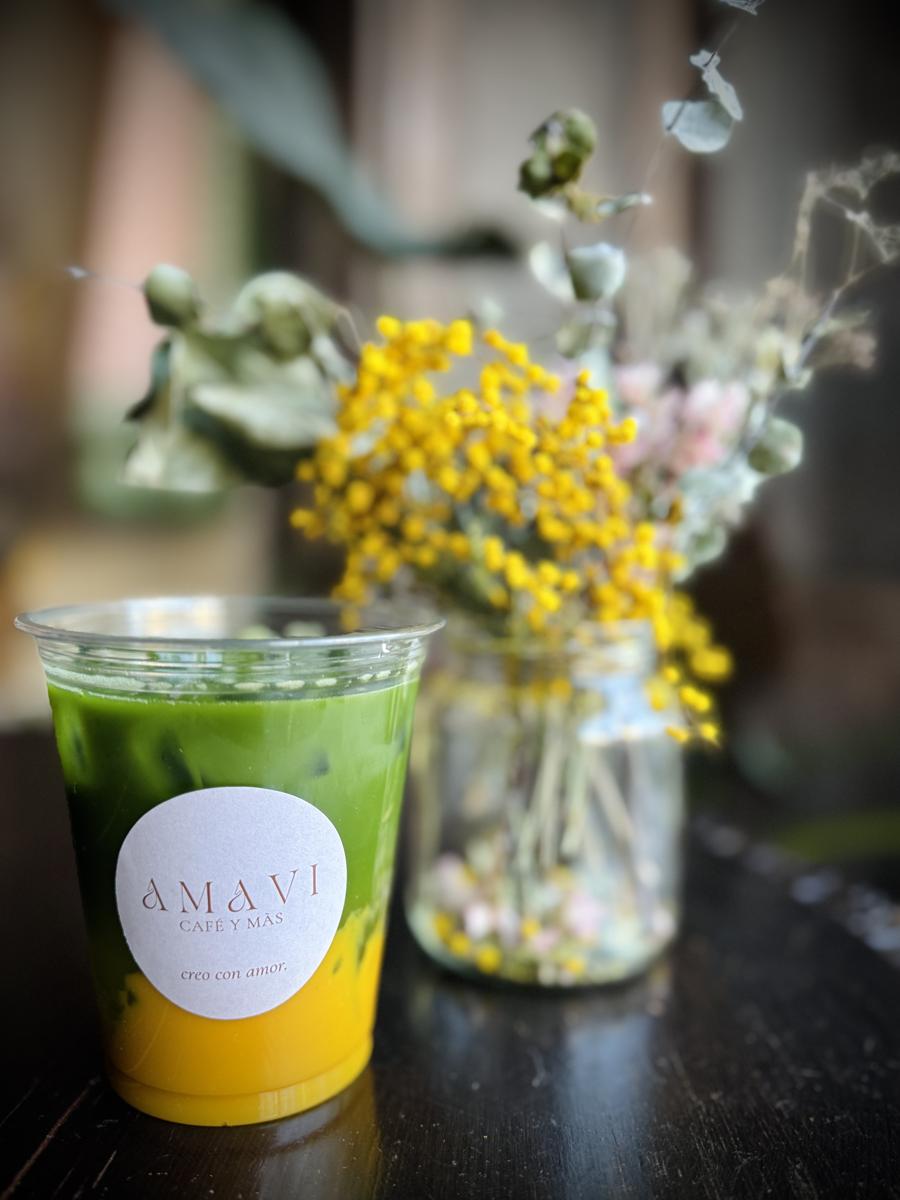 Matcha-Mango-Drink von AMAVI